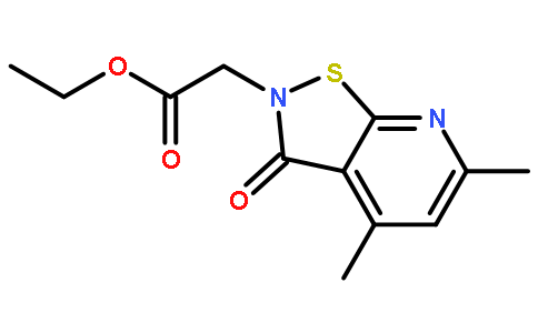 2-(4,6-二甲基-3-氧代異噻唑并[5,4-b]吡啶-2(3h)-基)乙酸乙酯