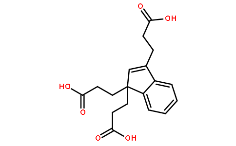 3-[3,3-bis(2-carboxyethyl)inden-1-yl]propanoic acid