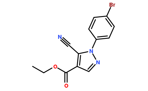 5-氰基-1-（4-溴苯基）-1H-吡唑-4-羧酸乙酯