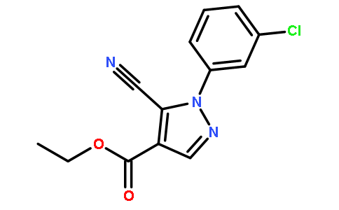 5-氰基-1-（3-氯苯基）-1H-吡唑-4-羧酸乙酯