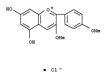 5,7-二羟基-3-甲氧基-2-(4-甲氧基苯基)-1-苯并吡喃鎓氯化物