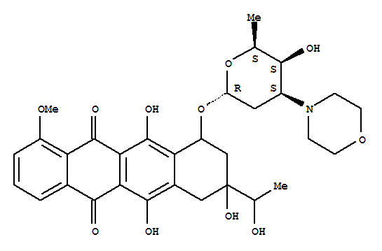 6,9,11-三羟基-9-(1-羟基乙基)-7-[(4S,5S,6S)-5-羟基-6-甲基-4-吗啉-4-基四氢吡喃-2-基]氧基-4-甲氧基-8,10-二氢-7H-并四苯-5,12-二酮