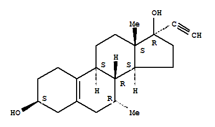(3beta,14Xi)-17-乙炔基-7-甲基雌甾-5(10)-烯-3,17-二醇