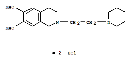 6,7-二甲氧基-2-[2-(3,4,5,6-四氢-2H-吡啶-1-基)乙基]-3,4-二氢-1H-异喹啉二氯化物