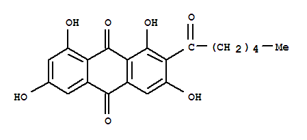 2-己酰-1,3,6,8-四羟基蒽-9,10-二酮