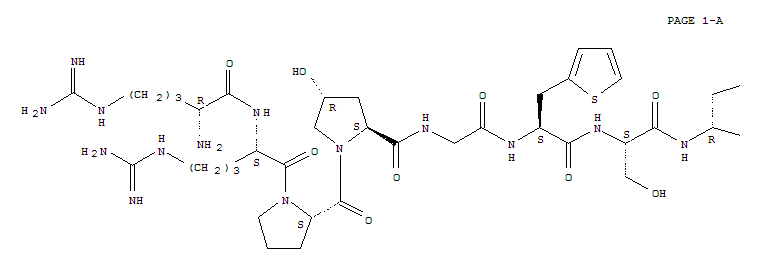 D-ARG-[HYP3,THI5,8, D-PHE7--BRADYKININ
