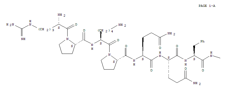 ARG-PRO-LYS-PRO-GLN-GLN-PHE-PHE-PRO-LEU-MET- NH2