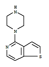 4-哌嗪-1-噻吩并[3,2-c]吡啶