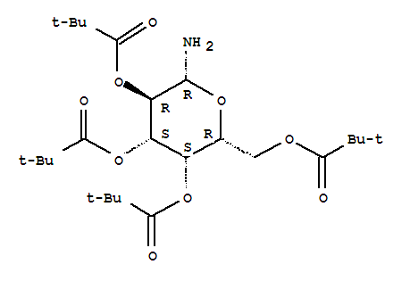2,3,4,6-四-O-叔戊酰基-beta-D-吡喃半乳糖胺