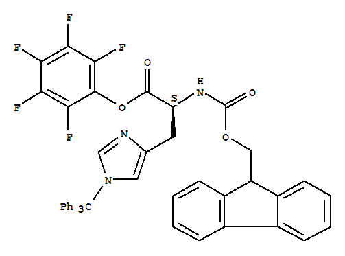 N-Fmoc-N''-三苯甲基-L-组氨酸五氟苯基酯