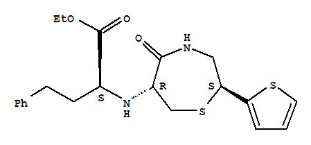 (2S,6R)-6-[[(1S)-1-乙氧羰基]-3-苯基丙基]氨基-2-(2-噻吩基)-1,4-硫氮杂卓-5-酮