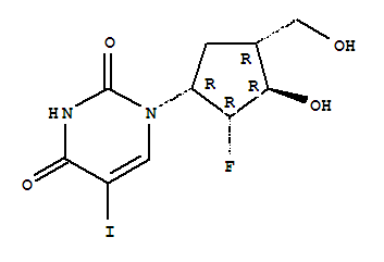 1-((1,2,3,4)-2-氟-3-羟基-4-(羟甲基)环戊基)-5-碘- 2,4(1H,3H)-嘧啶二酮