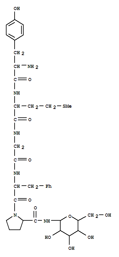 L-酪氨酰-D-蛋氨酰甘氨酰-L-苯丙氨酰-N-beta-D-吡喃葡萄糖基-L-脯氨酰胺