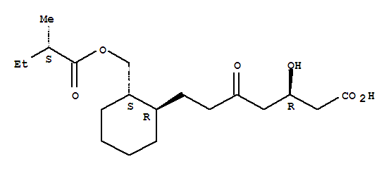 7-(2'-((2''-甲基-1''-氧代丁氧基)甲基)-1'-环己基)-3-羟基-5-氧代庚酸