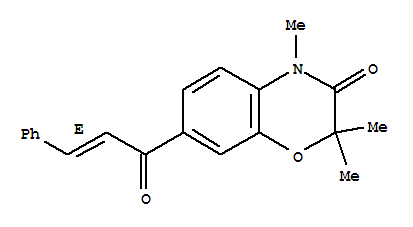 2,2,4-三甲基-7-[(E)-3-苯基丙-2-烯酰基]-1,4-苯并恶嗪-3-酮