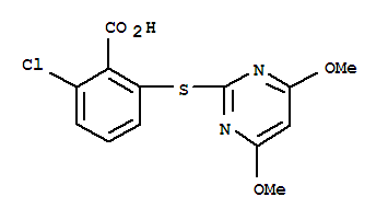 嘧硫草醚; 2-氯-6-(4,6-二甲氧嘧啶-2-硫基)苯甲酸