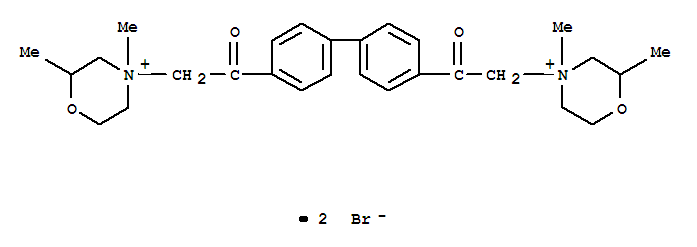2-(2,4-二甲基吗啉-4-鎓-4-基)-1-[4-[4-[2-(2,4-二甲基吗啉-4-鎓-4-基)乙酰基]苯基]苯基]乙烷酮二溴化物
