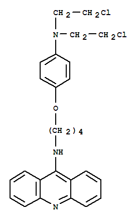 N-[4-[4-[二(2-氯乙基)氨基]苯氧基]丁基]吖啶-9-胺