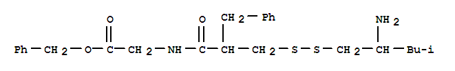 2-[[2-[(2-氨基-4-甲基戊基)二硫基甲基]-3-苯基丙酰基]氨基]乙酸苯甲酯