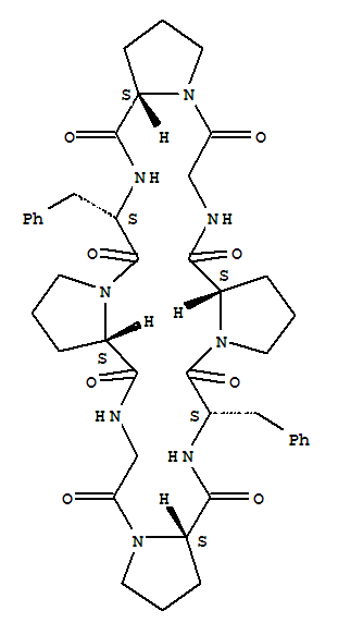 环(甘氨酰-L-脯氨酰-L-苯丙氨酰-L-脯氨酰甘氨酰-L-脯氨酰-L-苯丙氨酰-L-脯氨酰)