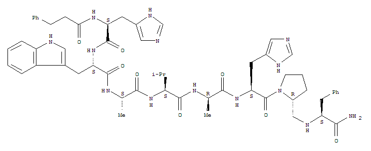 去氨基苯丙氨酰-组氨酰-色氨酰-丙氨酰-缬氨酰-D-丙氨酰-组氨酰-D-吡咯烷2-甲基-苯丙氨酰胺