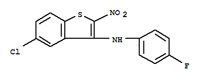 5-氯-N-(4-氟苯基)-2-硝基-1-苯并噻吩-3-胺