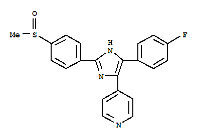 SB 203580; 4-(4-氟苯基)-2-(4-甲基亚磺酰基苯基)-5-(4-吡啶基)-1H-咪唑