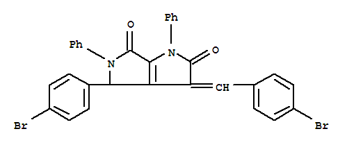 吡咯并(3,4-b)吡咯-2,6(1H,3H)-二酮,  4,5-二氢-4-(4-溴苯基)- 3-((4-溴苯基)亚甲基)-1,5-二苯基-