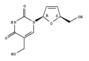 5-(羟基甲基)-1-[(2R,5S)-5-(羟基甲基)-2,5-二氢呋喃-2-基]嘧啶-2,4-二酮