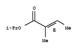 惕各酸异丙酯; (E)-2-甲基-2-丁烯酸异丙酯
