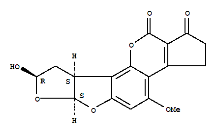 (6aS-(6aalpha,8beta,9aalpha))-2,3,6a,8,9a-六氢-8-羟基-4-甲氧基环戊烯并(c)呋喃并(3',2':4,5)呋喃并(2,3-h)(1)苯并吡喃-1,11-二酮