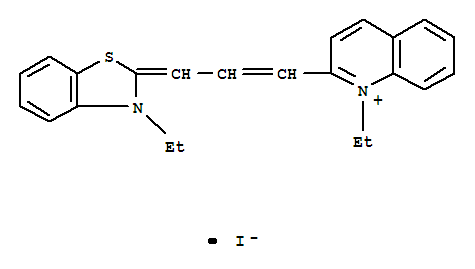 1-乙基-2-[3-(3-乙基-3H-苯并噻唑-2-亚基)丙-1-烯基]喹啉鎓碘化物
