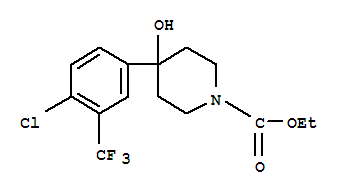 4-(4-氯-3-三氟甲基苯基)-4-羟基哌啶-1-甲酸乙酯