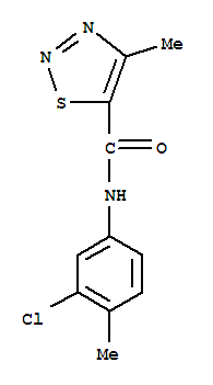 N-(3-氯-4-甲基苯基)-4-甲基-1,2,3-噻二唑-5-甲酰胺