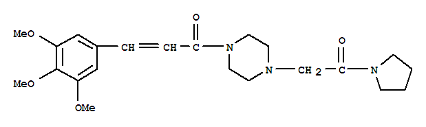 桂哌齐特; 1-(吡咯烷-1-基甲酰甲基)-4-(3,4,5-三甲氧基肉桂酰基)哌嗪