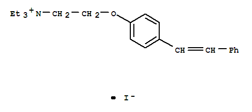 三乙基-[2-[4-[(E)-2-苯乙烯基]苯氧基]乙基]铵碘化物