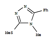 4-甲基-3-甲基硫代-5-苯基-4H-1,2,4-噻唑