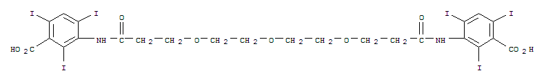 3,3'-[氧基二[2,1-乙二基氧基(1-氧代-3,1-丙烷二基)亚氨基]]二[2,4,6-三碘-苯甲酸]