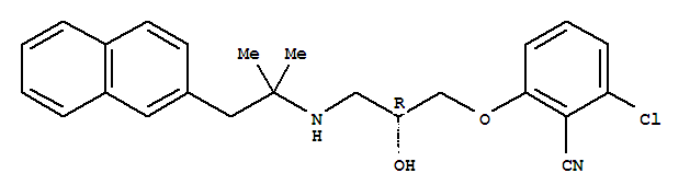 2-氯-6-[(2R)-3-[[1,1-二甲基-2-(2-萘基)乙基]氨基]-2-羟基丙氧基]苯腈