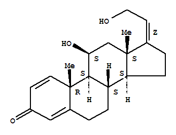 (17E)-11-羟基-17-(2-羟基乙亚基)-10,13-二甲基-7,8,9,11,12,14,15,16-八氢-6H-环戊二烯并[a]菲-3-酮