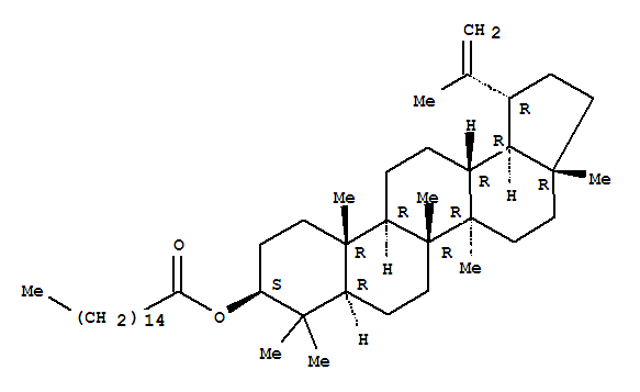 羽扇豆醇棕榈酸酯 ；  (3beta)-羽扇-20(29)-烯-3-醇十六碳酸酯