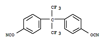 C,C'-[[2,2,2-三氟-1-(三氟甲基)亚乙基]二-4,1-亚苯基]氰酸酯