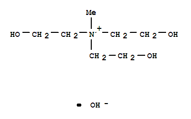 三(2-羟乙基)甲基氢氧化铵(45-50的水溶液)(含稳定剂甲氧基氢醌)