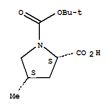 (2S,4S)-N-Boc-4-甲基吡咯烷-2-甲酸; (2S,4S)-N-叔丁氧羰基-4-甲基吡咯烷-2-甲酸