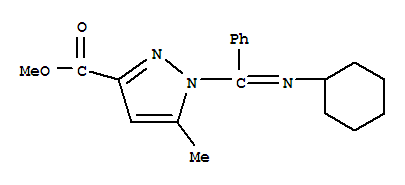 1-(N-环己基-C-苯基亚胺甲酰基)-5-甲基吡唑-3-羧酸甲酯