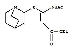 2-乙酰氨基-3-乙基羰基噻吩并(2,3-b)奎宁环