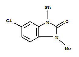 1,3-二氢-5-氯-1-甲基-3-苯基-2H-苯并咪唑-2-酮