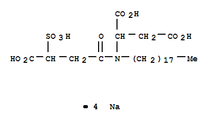 N-(3-羧基-3-磺基丙酰基)-N-十八烷基-DL-天冬氨酸四钠盐