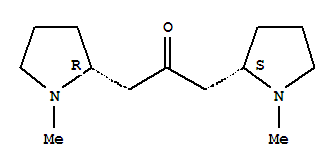 红古豆碱; 1,3-双(1-甲基-2-吡咯烷基)丙酮