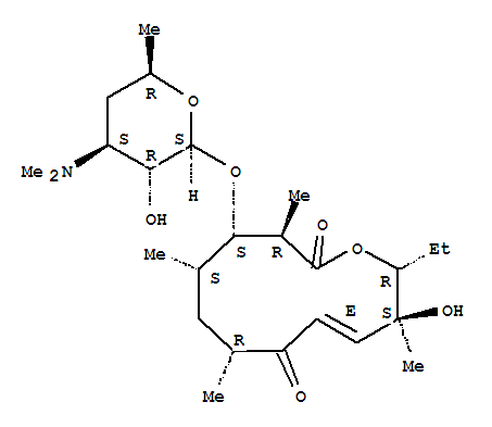 (2R,3S,7R,9S,10S,11R)-10-[(2S,3R,4S,6R)-4-二甲基氨基-3-羟基-6-甲基-四氢吡喃-2-基]氧基-2-乙基-3-羟基-3,7,9,11-四甲基-1-氧杂环十二碳-4-烯-6,12-二酮